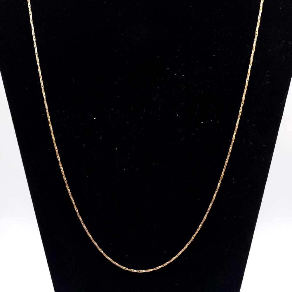 Vintage‎ Korea Gold Tone Double Chain Necklace